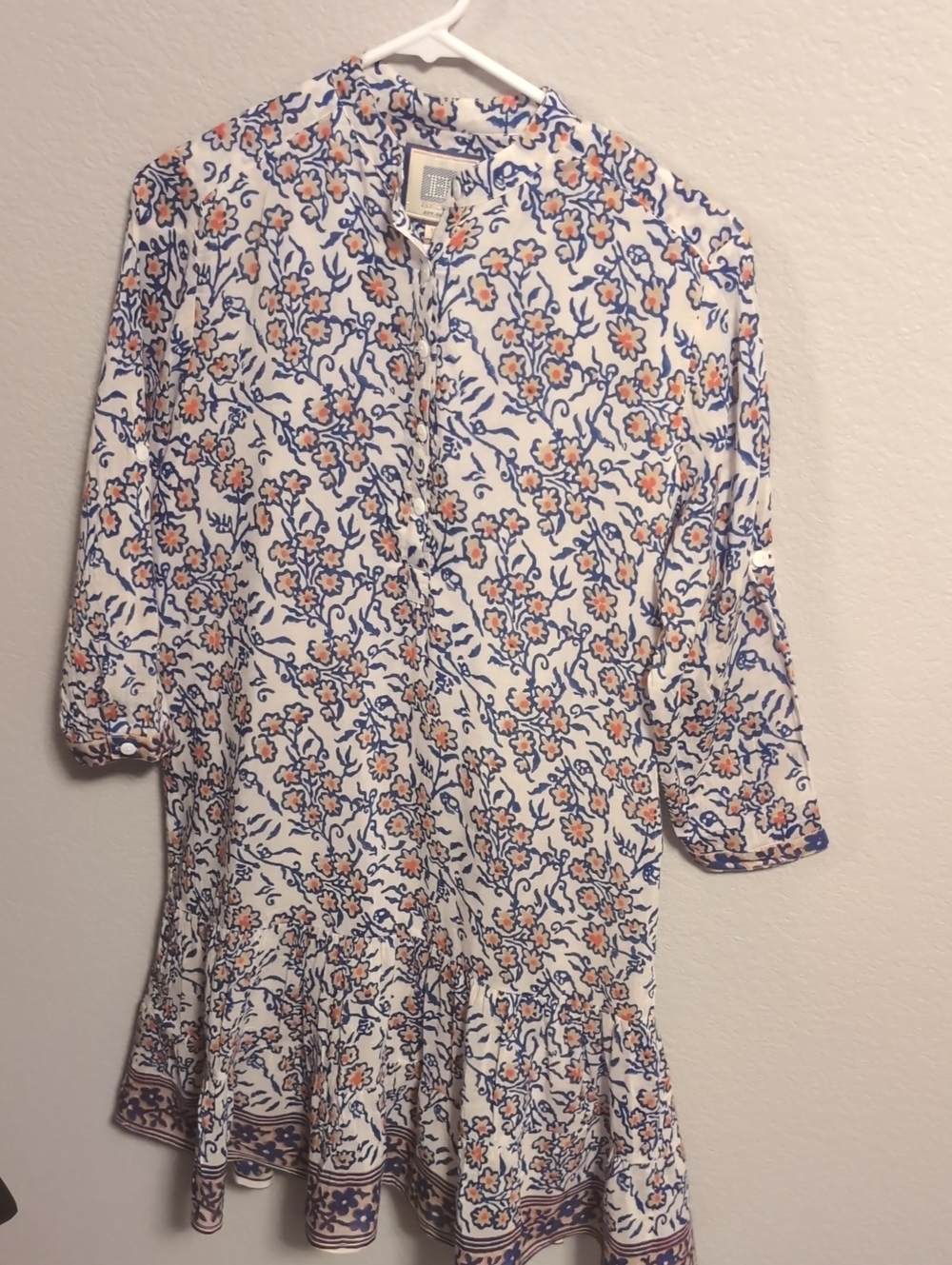 Bell By Alicia Bell Floral Silk And Cotton Flounce Dress